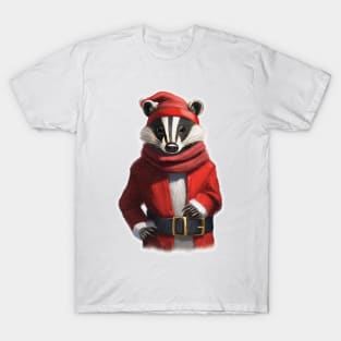 Santa Badger T-Shirt
